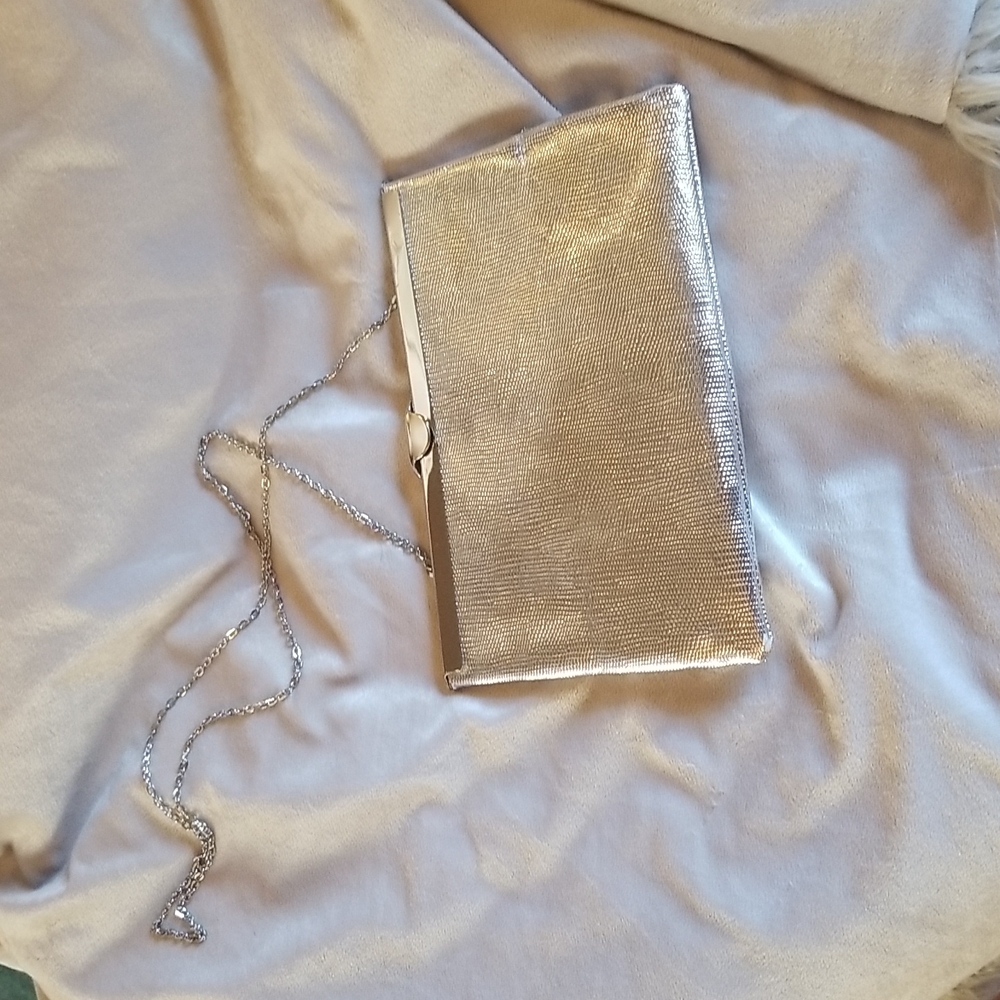 Vintage Etra silver metallic bag